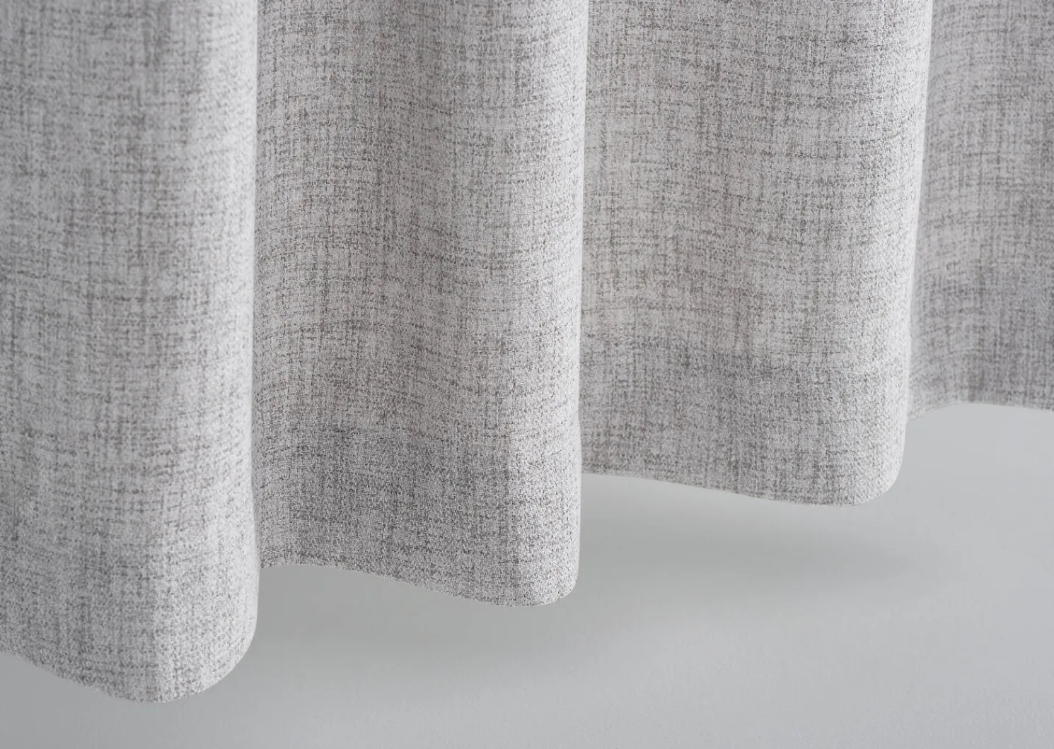 Urban Barn Kendra Curtain Panel 96" Grey/Black Grommet- Curtains