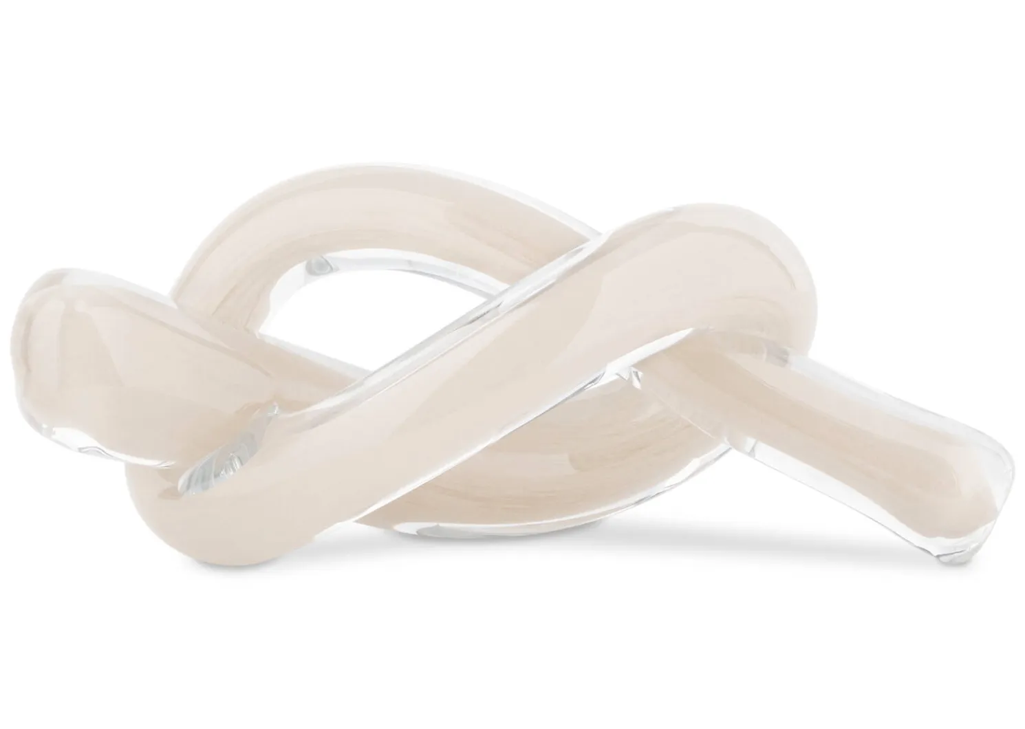 Urban Barn Knot Glass Decor Cream- Decorative Accents