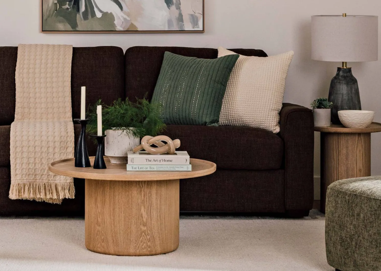 Urban Barn Knot Glass Decor Cream- Decorative Accents