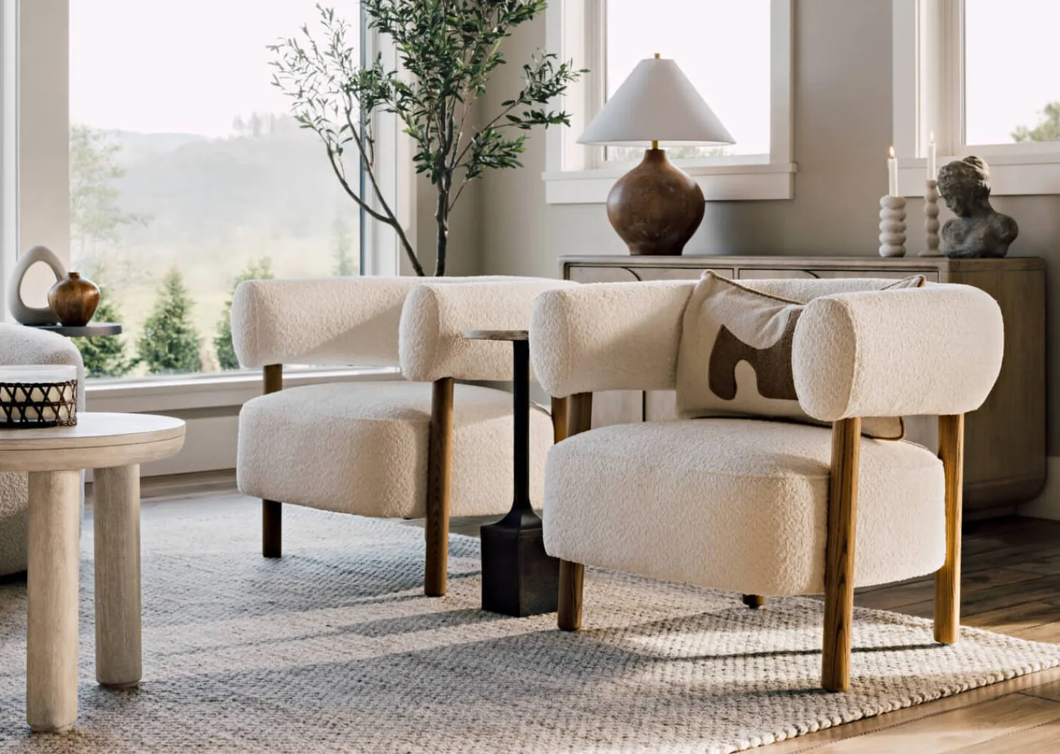 Urban Barn Laroux Recycled Metal Accent Table -Sienna- Side Tables