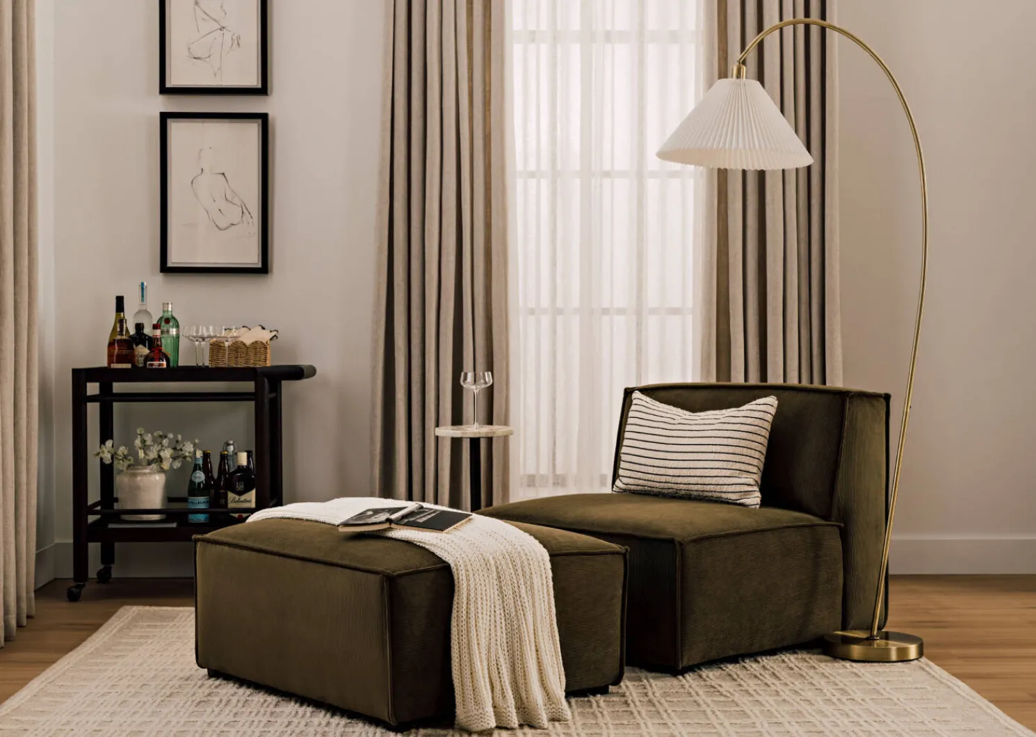 Urban Barn Laroux Recycled Metal Accent Table -Sienna- Side Tables