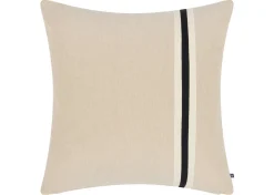 Urban Barn Leslie Cotton Pillow 20x20 Ivory/Black- Pillows