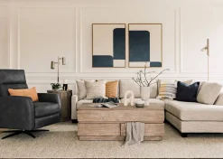 Urban Barn Liberty Sectional -Wesley Linen- Sofas & Sectionals