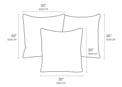 Urban Barn Light Blue Pillow Set- Pillow Sets