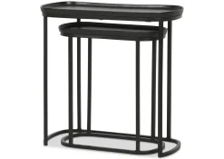 Urban Barn Lisboa Recycled Metal Nesting Table Set -Bronze- Side Tables