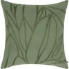 Urban Barn Meena Cotton Leaves Pillow 20x20 Green- Pillows
