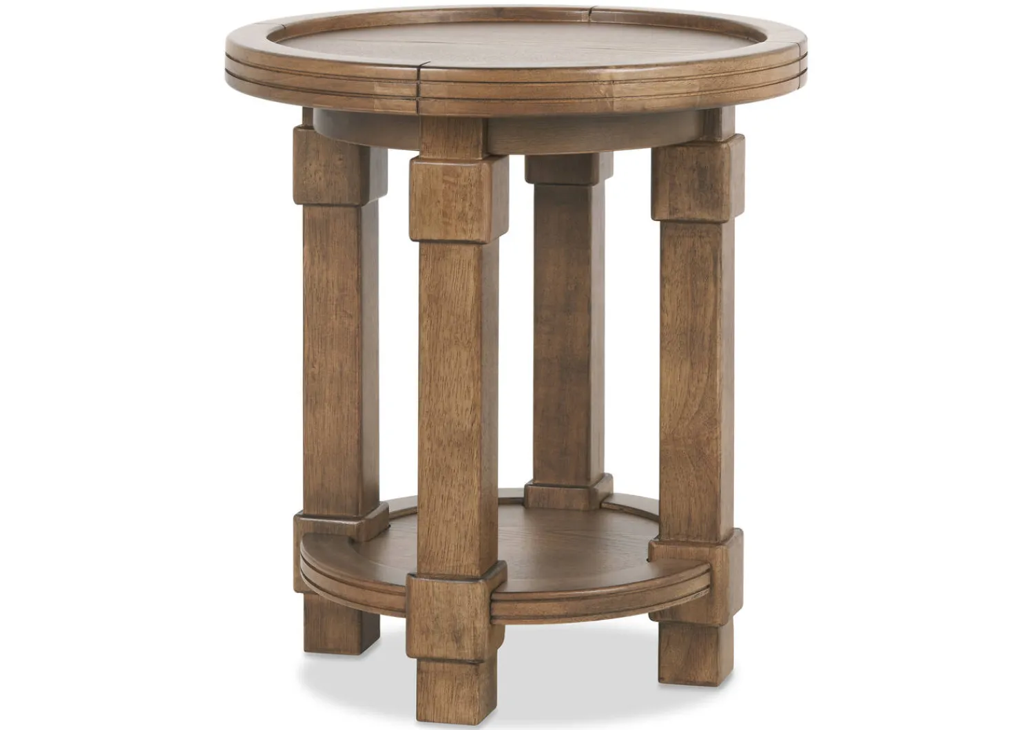 Urban Barn Merrin Round Side Table -Larke Brandy- Side Tables