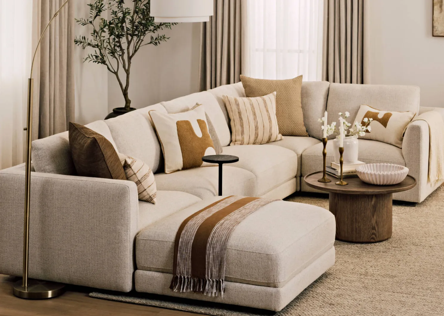 Urban Barn Mila Left-Arm Chair Module- Sofas & Sectionals