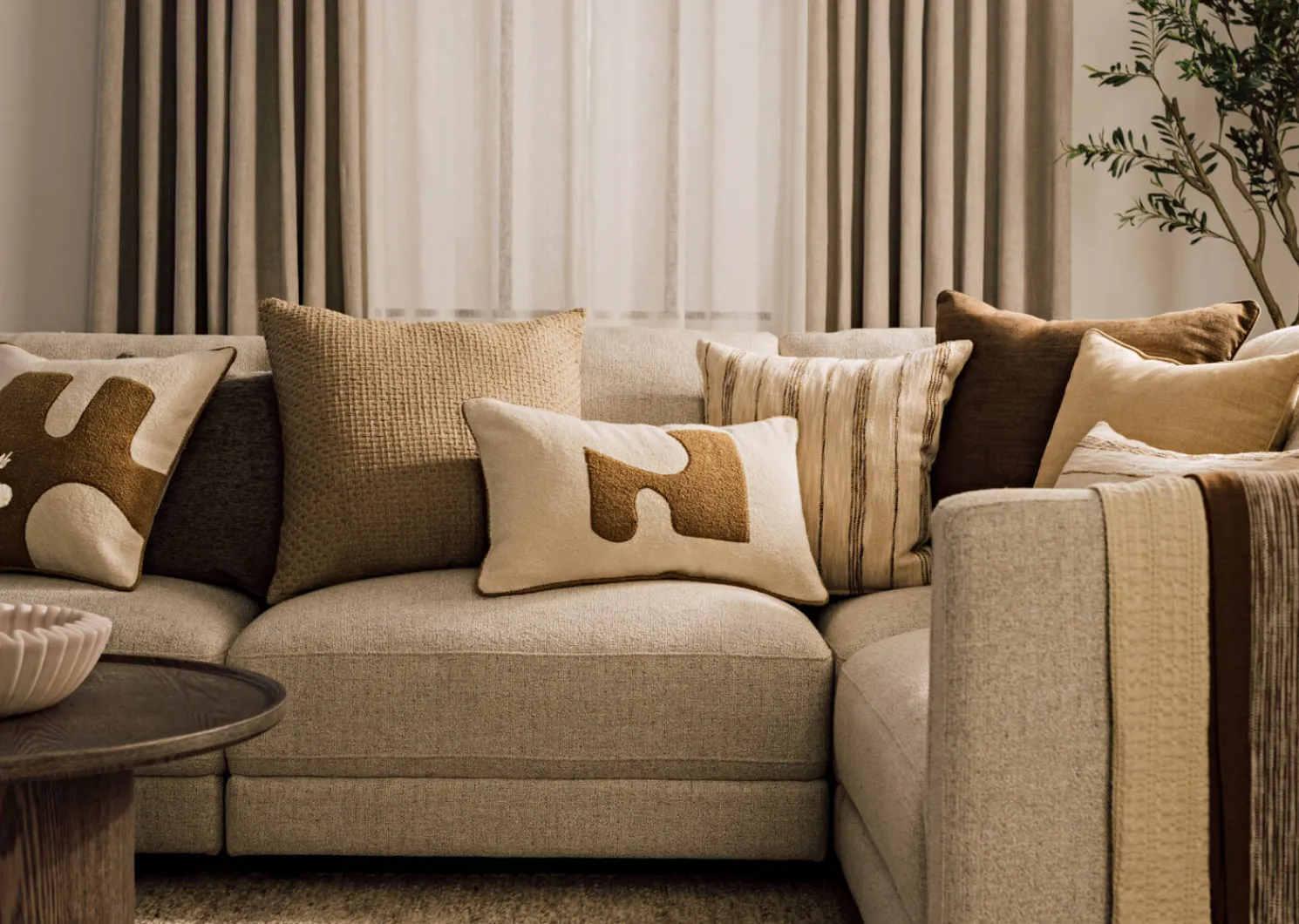 Urban Barn Mila Modular 4-Piece Sofa Chaise- Modular Seating