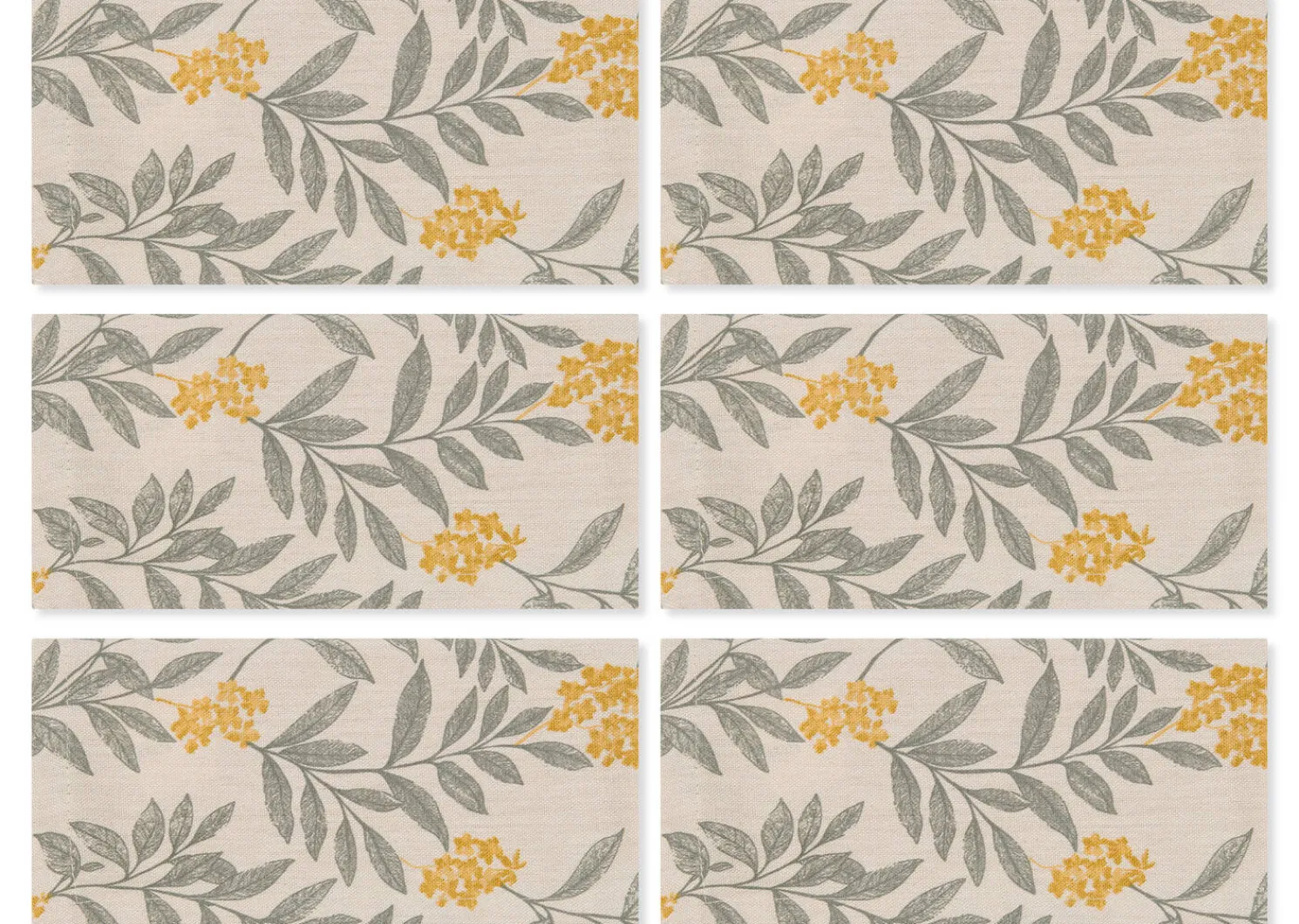 Urban Barn Morris Napkins Set of 6- Table Linens & Coasters