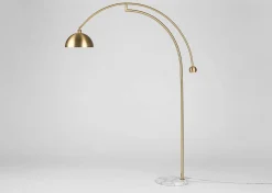 Urban Barn Muse Arc Floor Lamp Brass- Floor Lamps