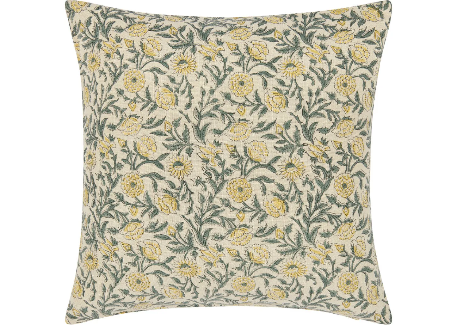 Urban Barn Neena Floral Pillow 20x20 Ivory/Multi- Pillows
