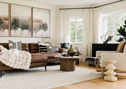 Urban Barn Nichols Wool Rug Grey/Ivory- Area Rugs