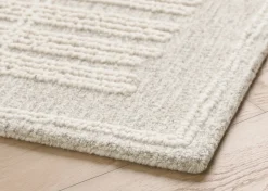 Urban Barn Nichols Wool Rug Grey/Ivory- Area Rugs