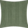 Urban Barn Nixie Cotton Pintuck Pillow 20x20 Green- Pillows