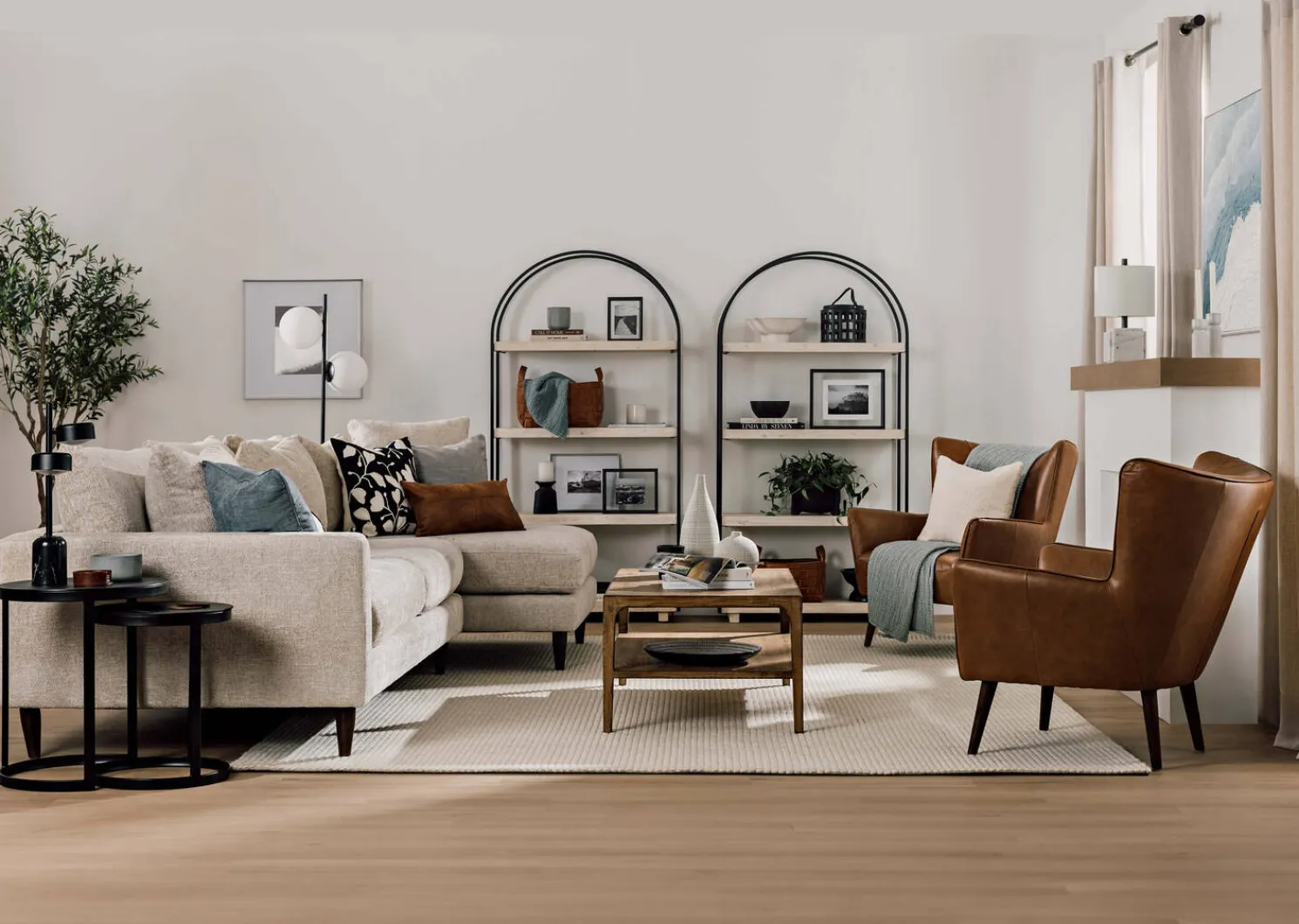 Urban Barn Nixon Sofa Chaise -Husky Beach- Sofas & Sectionals