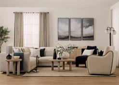 Urban Barn Olivia Swivel Armchair -Mel Ivory- Accent Chairs