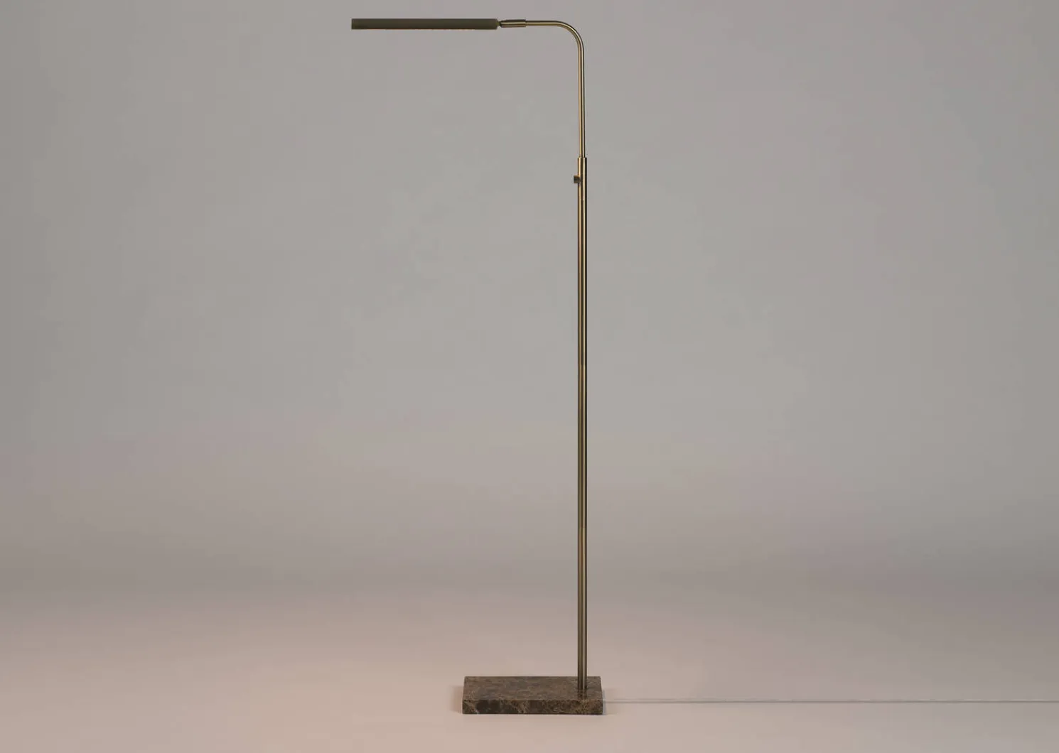 Urban Barn Oscar LED Floor Lamp Brass- Floor Lamps