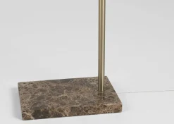 Urban Barn Oscar LED Floor Lamp Brass- Floor Lamps