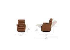 Urban Barn Paramount Leather Recliner- Accent Chairs