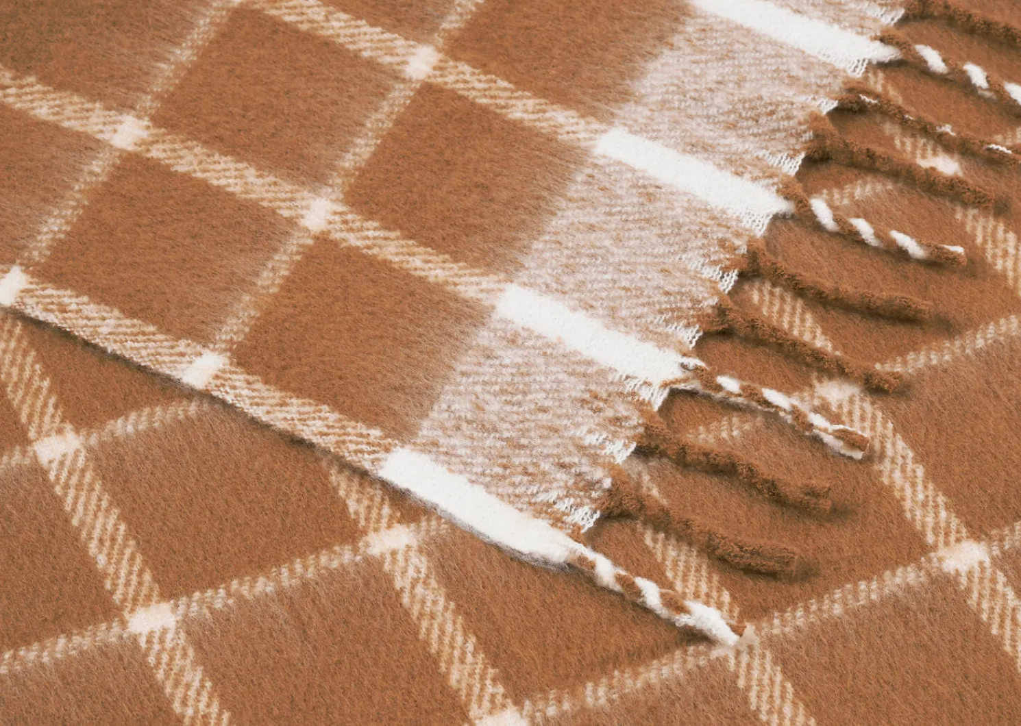 Urban Barn Remi Windowpane Plaid Throw- Throws