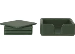 Urban Barn Riva Coaster Set with Holder- Table Linens & Coasters