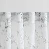 Urban Barn Sally Floral Sheer Curtain Panel 96" Ivory/Multi- Curtains