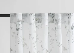 Urban Barn Sally Floral Sheer Curtain Panel 96" Ivory/Multi- Curtains