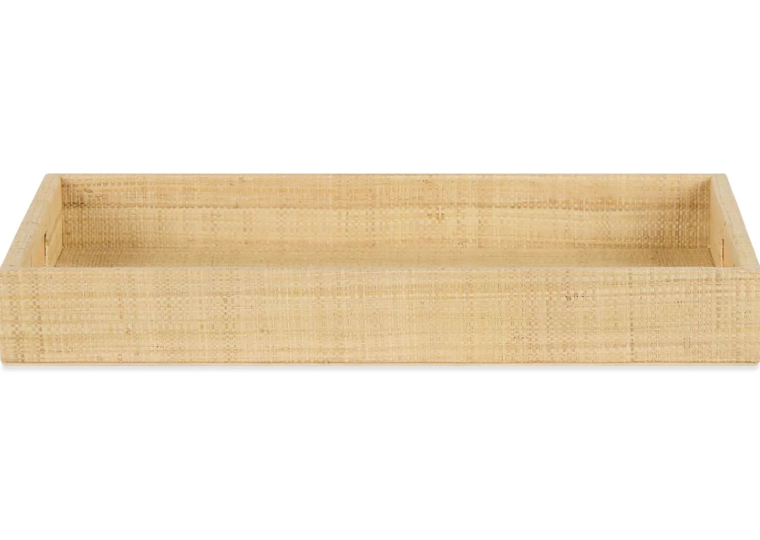 Urban Barn Silvana Raffia Tray Rectangular Natural- Trays