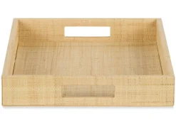 Urban Barn Silvana Raffia Tray Rectangular Natural- Trays