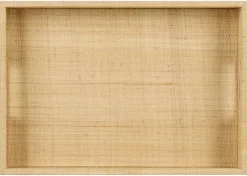 Urban Barn Silvana Raffia Tray Rectangular Natural- Trays