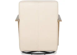 Urban Barn Simone Leather Swivel Chair- Accent Chairs