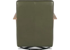 Urban Barn Simone Leather Swivel Chair- Accent Chairs