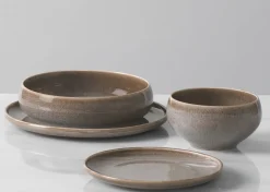 Urban Barn Tusket 16 piece Dish Set Brown- Dinnerware