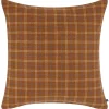 Urban Barn Tuxford Plaid Pillow 20x20 Rust/Multi- Pillows