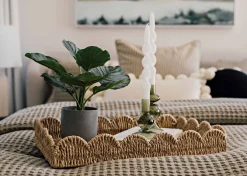 Urban Barn Twist Taper Candles Set White- Candles & Holders