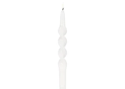 Urban Barn Twist Taper Candles Set White- Candles & Holders