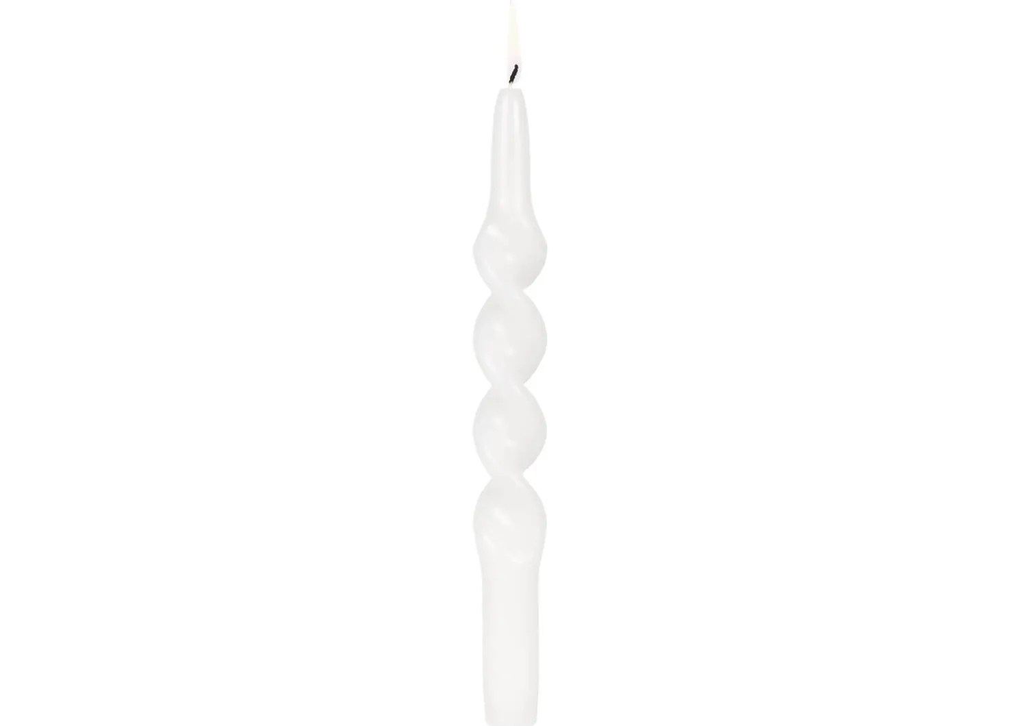 Urban Barn Twist Taper Candles Set White- Candles & Holders