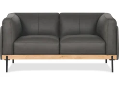 Urban Barn Vincent Leather Apartment Sofa -Kai Sedona- Sofas & Sectionals