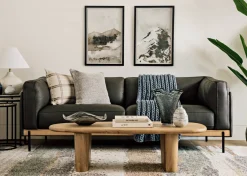 Urban Barn Vincent Leather Sofa -Kai Sedona- Sofas & Sectionals