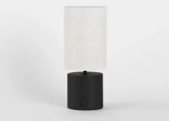 Urban Barn Zuma Portable LED Table Lamp Black- Table Lamps